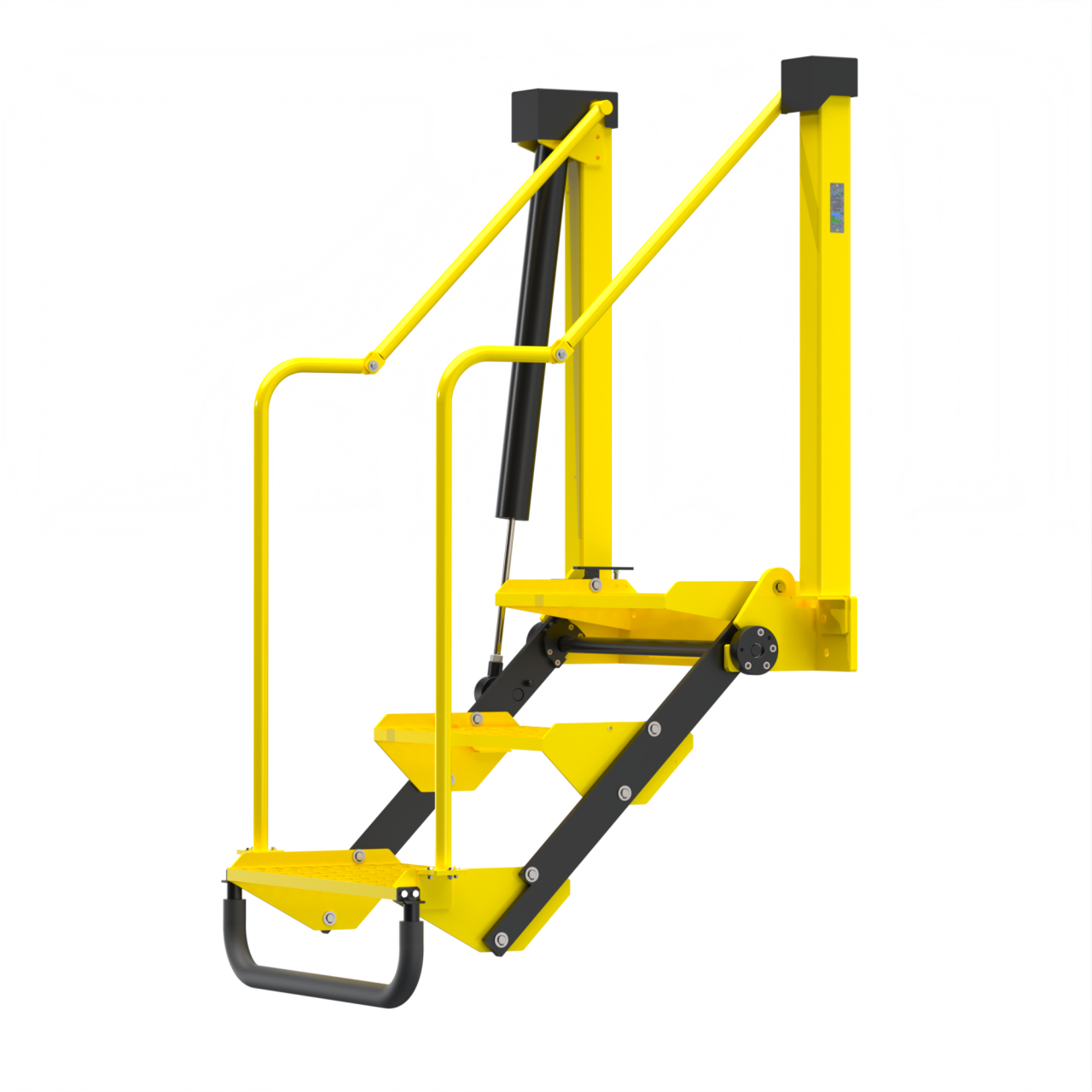 Escada pantográfica – 3 Degraus – detalhe