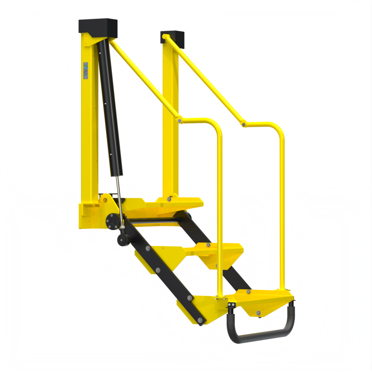 Escada pantográfica – 3 Degraus – detalhe